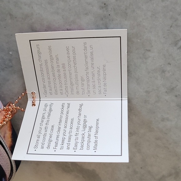 MY Tagalongs Network Case NWT, agate print with rose gold zippers! - Picture 6 of 7